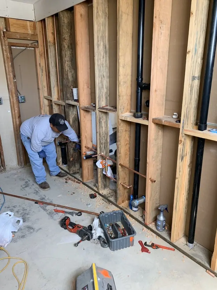 Commercial rough-in plumbing for Trenchless Sewer Repair in Iowa City